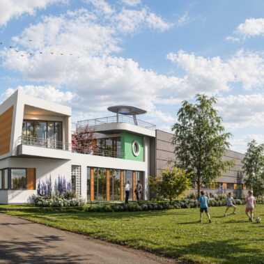 Erweiterung einer Produktionshalle, Neubau von Büroräumen und einer Betriebsleiterwohnung in Bermatingen