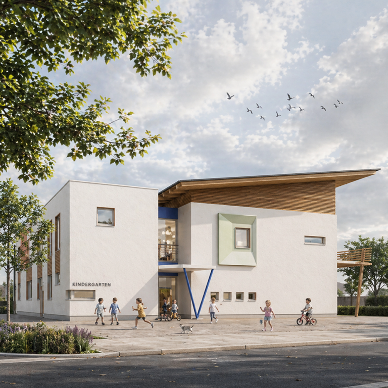 Dallgow-Döberitz (Brandenburg) Neubau eines Kindergartens