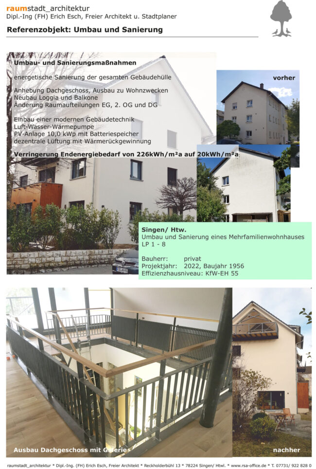 Referenzobjekt: Umbau und Sanierung