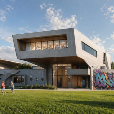 Wettbewerbsbeitrag: Neubau eines Jugend- und Familienzentrums mit Kindergarten in Kitzingen