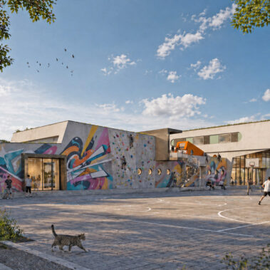 Wettbewerbsbeitrag: Neubau eines Jugend- und Familienzentrums mit Kindergarten in Kitzingen