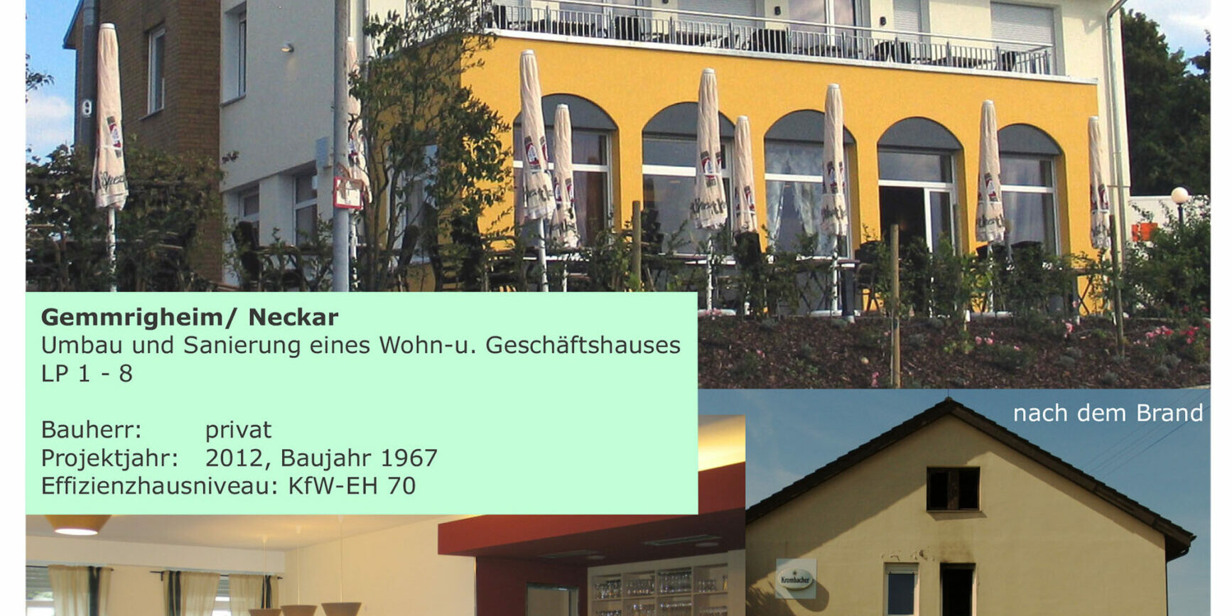 Umbau und Sanierung eines Wohn-u. Geschäftshauses