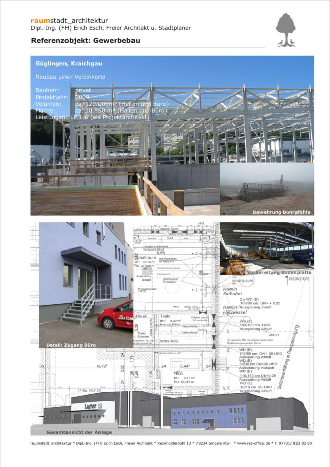 Neubau einer Verzinkerei