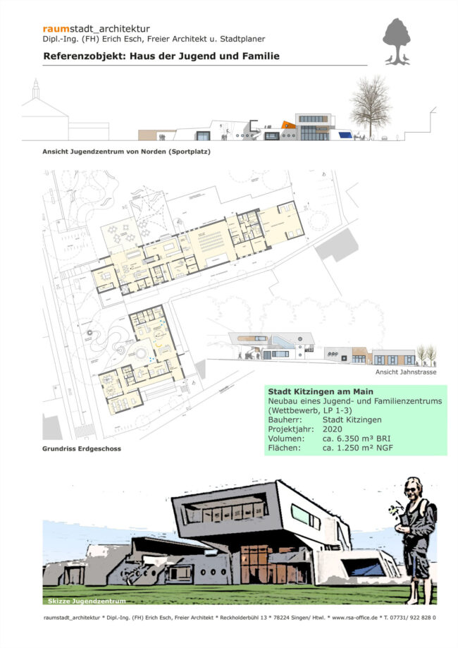 Stadt Kitzingen am Main Neubau eines Jugend- und Familienzentrums