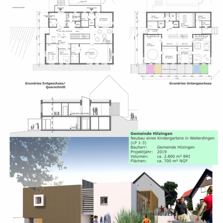 Gemeinde Hilzingen Neubau eines Kindergartens in Weiterdingen