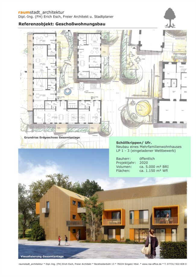 Neubau eines Mehrfamilienwohnhauses LP 1 - 3 (eingeladener Wettbewerb)