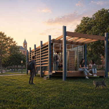 Neubau Pavillon für studentische Zwecke in Koblenz
