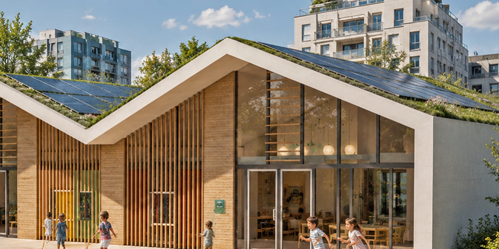 Wettbewerbsbeitrag: Neubau eines Kindergartens mit Kinderkrippe in Hof