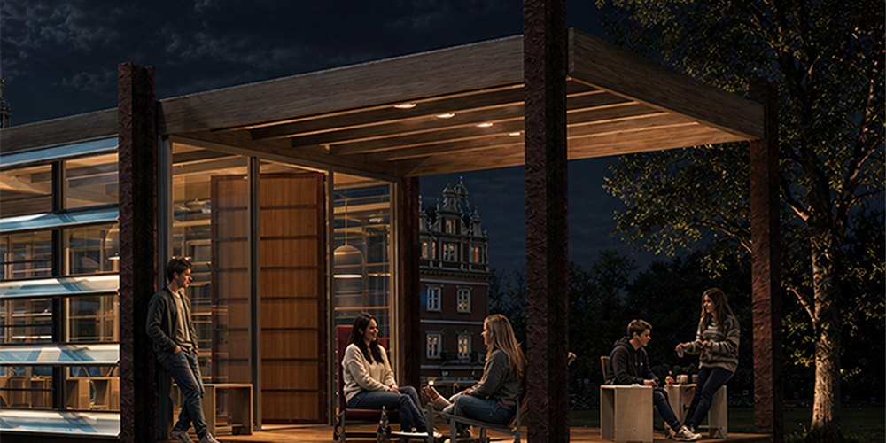 Neubau Pavillon für studentische Zwecke in Koblenz
