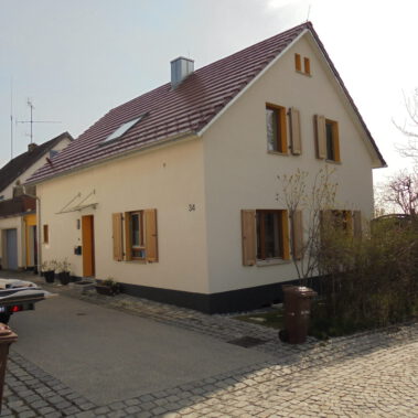 Energetische Sanierung eines Wohngebäudes in der denkmalgeschützten Altstadt von Aach.