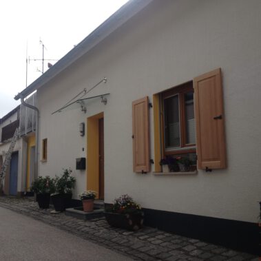 Energetische Sanierung eines Wohngebäudes in der denkmalgeschützten Altstadt von Aach.